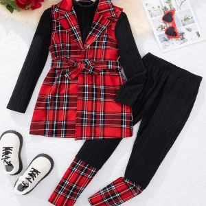 Girls Three Piece Set For Winter