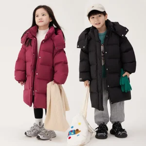 Kids Fashion Long Warm Jacket