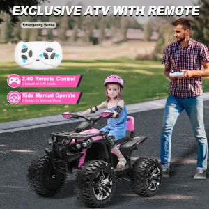 4x4 24V Kids Ride on ATV w/ Remote.