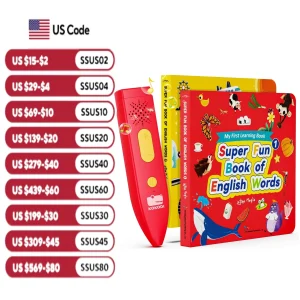 Talking Pen Books Sets, Interactive Audio Sound Books Kids.